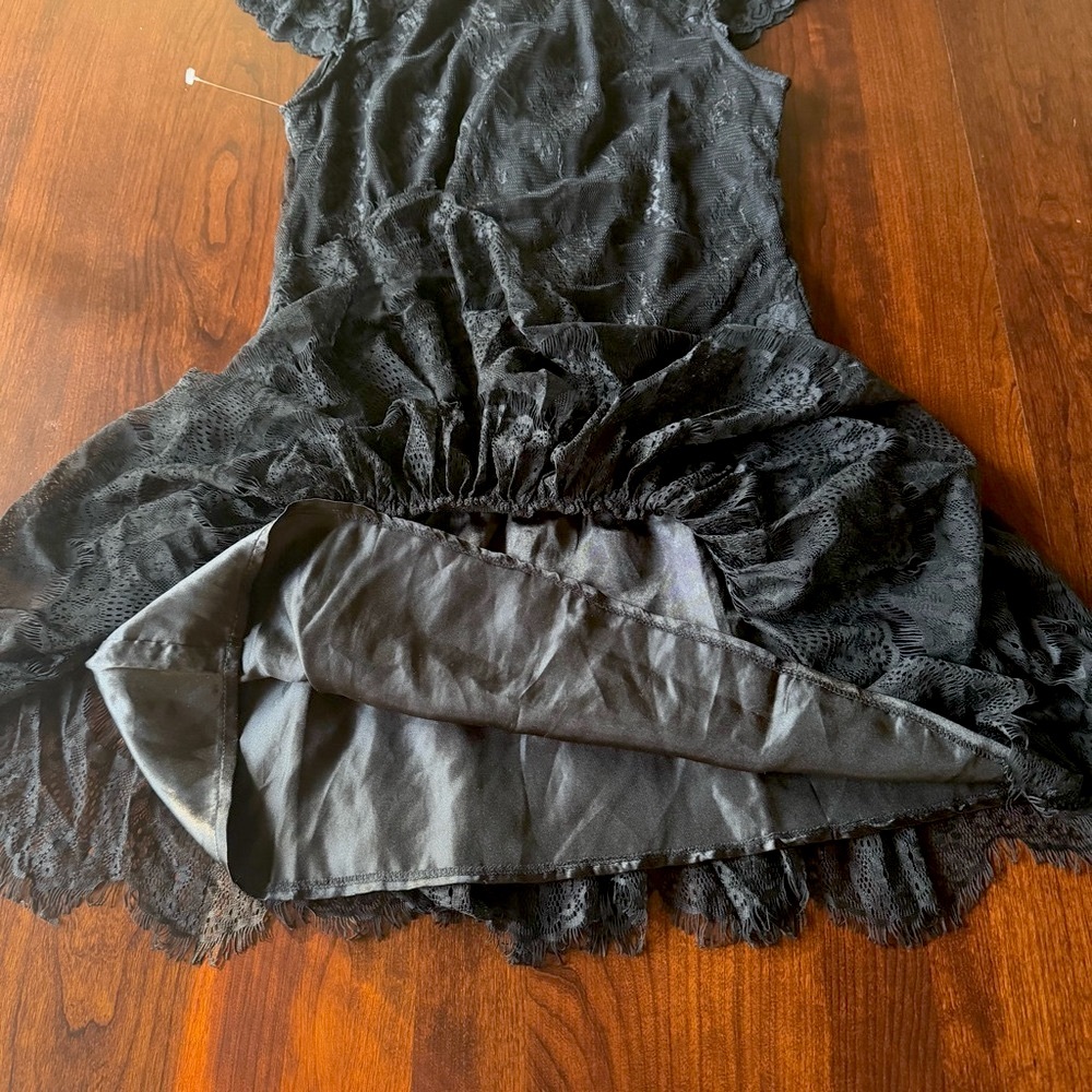 “Wednesday Addams” black lace dress - Picture 3 of 6